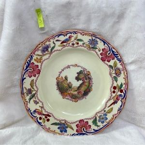 Spode Gobelin fine China floral bird cottage dinner plates. 7 available 10.5”